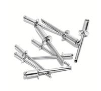 Rivetti ciechi in alluminio Kit assortimento di rivetti pop da 76 pezzi - Tenda in alluminio for mobili in metallo e settore automobilistico, set elementi fissaggio assortiti