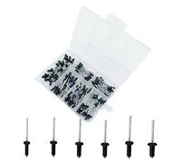 Rivetti ciechi in alluminio M2.4-M4, kit assortito di 120 rivetti a scomparsa per la finitura di cottura fai da te, strumenti automobilistici e mobili