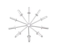 Rivetti ciechi in alluminio, Rivetti ciechi a testa di fungo in alluminio, confezione da 100 pezzi, M3 a,2 x 6 a 10 mm(8mm,50Pcs M3)
