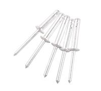 Rivetti ciechi in alluminio, Rivetto cieco pieghevole Lega di alluminio 4.0mm .8x20.5mm 30/50 pezzi for materiale morbido/plastico