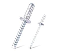 Rivetti ciechi multi-grip in acciaio alluminio | Argento 50 pezzi 3,2x6-14mm 4,0x8-12mm 4,8x10-18mm for fissaggio lamiera(4.8x16mm)