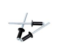 Rivetti ciechi, Rivetti ciechi da 30 a 50 pezzi Neri a testa svasata in alluminio di tipo aperto 3,2 mm 4,0,8(3x8 Mm,50Pcs)