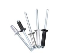 Rivetti ciechi, Rivetti ciechi in alluminio da M2.4 a M6. pop a testa svasata piatta con mandrino for applicazioni di scarico e chiodi trazione(M3x10mm(30pcs))