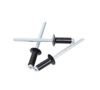 Rivetti ciechi, Rivetti ciechi Nero Alluminio M2.4-M5 4mm-25mm Confezione multipla(6.4mm,M4-20pcs)