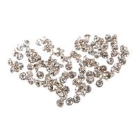 Rivetti con strass trasparenti, 100 pz 7mm cristallo strass rivetti borchie 75mm for fai da te pelletteria abbigliamento cinture borse