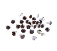 Rivetti con strass trasparenti, Borchie for rivetti con strass in cristallo 6mm/8mm Multicolor 100 Pz(Color11,8mm)