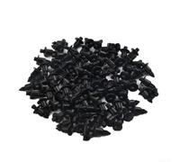 Rivetti di fissaggio in plastica per auto, confezione da 100 clip da 6 mm per paraurti parafango, fermi neri per modanatura esterna per riparazione moto Suzuki GSXR Bandit