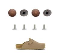 Rivetti di ricambio per scarpe Boston Footbed zoccoli, bottone per scarpe classiche in pelle scamosciata in sughero, scarpe da patate, da donna e uomo, facili da installare, confezione da 4 (bronzo