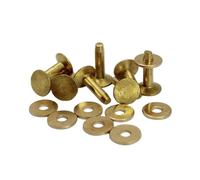 Rivetti e bave in pelle ottone/rame 9 mm 10 mm 11 mm 12 mm(Brass,12x4x12mm 10sets)