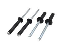 Rivetti in alluminio, M4 M5 Rivetti ciechi in alluminio nero Nucleo che tira il chiodo Testa del fungo Mandrino rotto POP