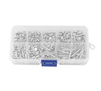 Rivetti in alluminio massiccio a testa piatta M2.5 ad alta resistenza, resistenti alla corrosione, per progetti fai da te, lavorazione dei metalli e riparazione di autoveicoli,