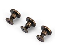 Rivetti in Pelle, Rivetti in Cuoio Kit 20 Pezzi 5mm Diametro con bulloni per album e scrapbook
