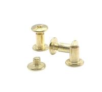 Rivetti in pelle, viti a perno, Viti Distanziali for Rivetti Cuoio Oro M,5x(4-50) mm 100 Pz(25mm)