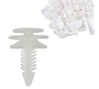 Rivetti in Plastica per Auto, 240 Pezzi, Universali per Fissaggio, 20x30x8 mm, Bianco, Clip di Fissaggio, Viti di Plastica per Assetto Auto, Carrozzeria, Interni, Pannello, Paraurti, Porta