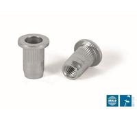 RIVETTI INSERTI CILINDRICI TESTA LARGA FILETTATI M5 M6 M8 PER RIVETTATRICE