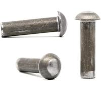 Rivetti M6 (6 mm x 24 mm) in acciaio massiccio a testa tonda DIN 660 (confezione da 20) D03-04BC