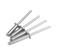 Rivetti pop a testa tonda in acciaio inossidabile 304 da 50 pezzi, M3-M6 for piastra in alluminio, anima in acciaio e scarico(M4X6mm)