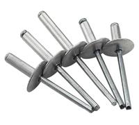 Rivetti pop con testa flangiata extra in alluminio M5 | Tenda a cupola con testa a flangia extra in alluminio M5x (8-25) mm 10/20/30/50 pezzi for riparazioni(50pcs,M5x16)