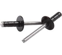 Rivetti Professionali Med Hd AllStar Neri 250pk Multi Grip Mandrino In Alluminio