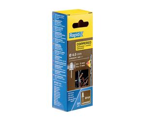 Rivetti Rapid Ramati Ø4,0 x 10 mm Confezione da 50 Pezzi Rame