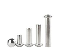 Rivetti, rivetti a testa tonda in acciaio inossidabile 304 M2-M8 x 3-60 mm solidi autocolleganti confezione da 5-100 pezzi(8mm,M3-50pcs)