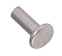 rivetti, Rivetti solidi a testa piatta M4 x 5mm-35mm, elementi di fissaggio metrici lisci a percussione anticaduta, 100 pezzi(M4 20mm)(M4 x 14mm)