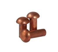 Rivetti, Rivetto autobloccante a testa tonda solida Rame dorato GB867 M1.5 M8 2 25mm Confezione(14mm,M3 (30pcs))