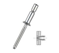 rivetti Rivetto cieco strutturale svasato ad alta resistenza in acciaio al carbonio da 30/50 pezzi (Color : 4.8X12 mm, Size : 30Pcs)