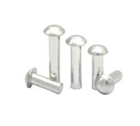 Rivetti solidi a testa semitonda in alluminio | Percussione a testa semitonda in alluminio M5x (25-50) mm GB867(M5x50mm)