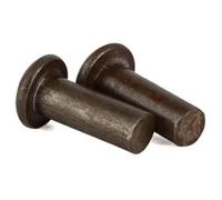 RIVETTI SOLIDI RIBATTINI TESTA TONDA IN FERRO LOTTO DA 20 50 100 200 500 MISURE 4X8 (100 PEZZI)