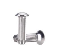 Rivetti solidi zigrinati in acciaio inossidabile 304 for targhette con bottone rotondo, testa bombata, autobloccanti(M3x10mm 50pcs)