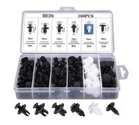 Rivetto Elementi di Fissaggio Kit for Auto Raccordo Paraurti Nylon Push Clip