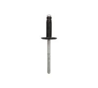 Restagraf Rivetto espanso testa in sacchetto per scudo, 1,5-6,35 mm di spessore, 22 mm di lunghezza, grande, nero, confezione da 25
