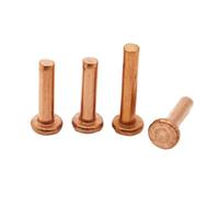 Rivetto pieno 1-50 pezzi di rivetti in rame massiccio Knock rivetto a testa piatta in ottone(M8 1pc,3mm)