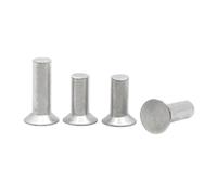 Rivetto solido in alluminio, GB869 Rivetti a testa svasata Rivetto solido in alluminio M2,5 M3 M4 M5 M6 M8 Confezione da 205 | 8 mm, 20 pezzi(25mm,M4 20pcs)