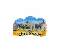 Riviera Francese Cannes Monaco Bel Calamite Frigorifero Magnete Viaggio Souvenir Decorazione Frigo 3D Adesivo Magnetico Dipinto a Mano Artigianato