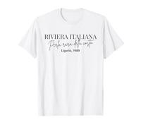 Riviera Italiana rara perla della costa Liguria 1989 Italia Maglietta