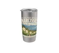 Riviera Vaudoise Narciso Selvatico Alpi Svizzere Arte Bicchiere termico in acciaio inox doppia parete