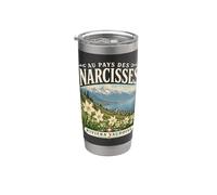 Riviera Vaudoise Narciso Selvatico Alpi Svizzere Arte Bicchiere termico in acciaio inox doppia parete