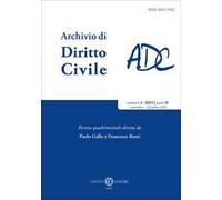 Rivista archivio di diritto civile (2025). Vol. 3