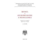 Rivista di studi bizantini e neoellenici. Ediz. anastatica (1993). Vol. 30