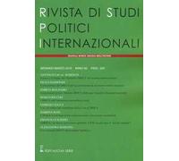 Rivista di studi politici internazionali (2016). Vol. 1