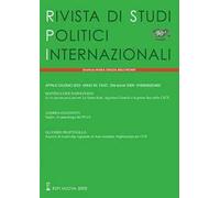 Rivista di studi politici internazionali (2023). Vol. 2