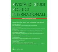 Rivista di studi politici internazionali (2024). Vol. 1