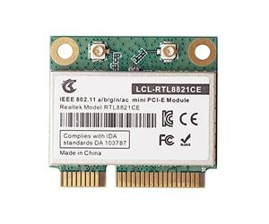 RIVNN RTL8821CE 802.11AC per Bluetooth 4.2 433Mbps 2.4Ghz / 5Ghz Banda Dual Mini PCIe WiFi Scheda RTL8821 Supporto per Computer Portatile/PC