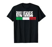 Rivoli Veronese City Italia Travel Lovers Bandiera Italia Maglietta