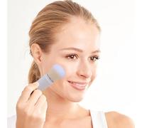 Rivolta A Spazzola Da Marca - Pennello Da Viaggio Con Coperchio | Pennello Portatile | Setole Nanofibre Morbide Per Fondazione, Rouge E Polvere, Strumento Di Bellezza Igienico E Compatto Per La