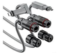 Rivoluziona la tua configurazione Confezione da due adattatori Ethernet impermeabili ottimizzati per sistemi Starlink v (1 m)