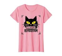 Rivoluzione dei Baffi: Arte della rivolta Felina Maglietta, Donna, Rosa, L