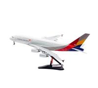 RIVPAHGQ Modello Ridotto Aereo 36CM Asiana Airlines For Airbus A380 HL7640 1:200 Modello Di Aereo Pressofuso In Lega Finito Da Esposizione Aerei Modellini in Scala